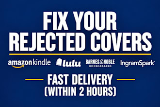 fix ingramspark cover errors and resize for amazon KDP