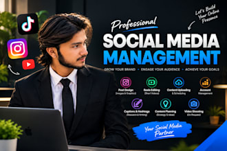manage your instagram and tiktok social media accounts