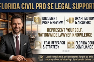 help in florida fl pro se cases legal consulting as civil litigation lawyer