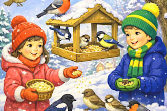 children story book illustration children story book
