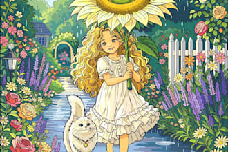 children story book illustration children story book