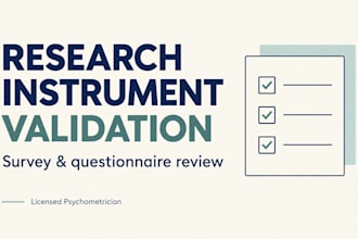 validate your research questionnaire and survey instrument