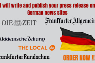 write and publish your press release on german news sites