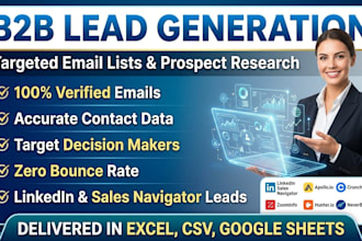 do b2b lead generation and email list building