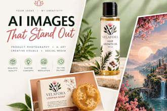 create realistic ai images and product photography
