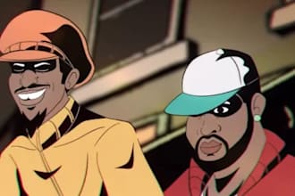 do 2d cartoon music video 2d cartoon animation, 2d short film, lyrics video