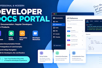 create and maintain a professional developer documentation portal