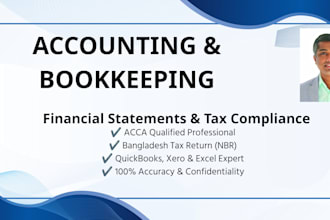 accounting, bookkeeping, reporting services