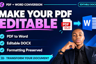 convert PDF to editable word with formatting