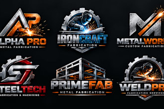 design a professional , metal fabrication, industrial, machinery welding logo