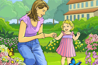 children book illustration and children book illustrator