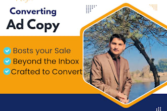 write ad copywriting, sales pages and product descriptions
