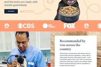design a pet care website for dog training and walking