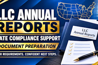 help with llc annual reports and state compliance filings