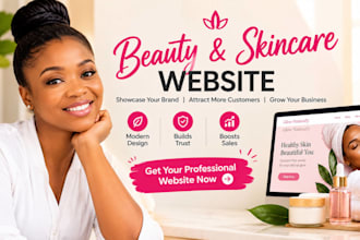 beauty website, skincare website, beauty website design, skincare ecommerce