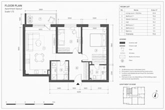 do 2d plans, 3d visualization and explanatory note