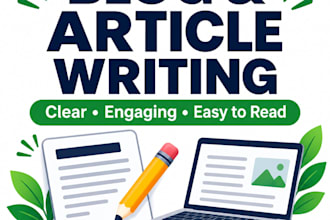 write simple and engaging blog posts and articles