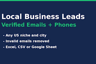 build verified local business lead lists with emails and phones