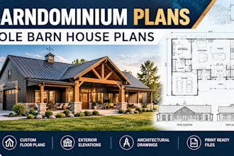 design barndominium plans and pole barn house plans