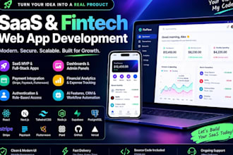 saas app development fintech payment integrations java spring bot node js react