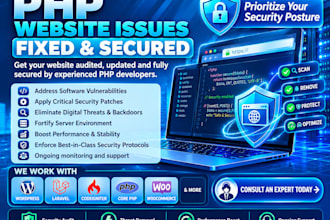fix PHP website issues, vulnerabilities and security