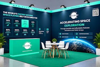 design premium trade show booth, backdrop or exhibition display print files