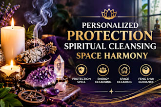 perform a personalized protection spell and energy cleansing