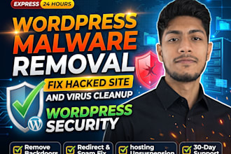 remove wordpress malware, fix hacked site, and provide wordpress security