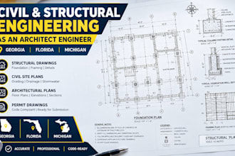 provide civil and structural engineering as a architect engineer in georgia fl