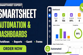 build smartsheet automation, dashboards and smartsheet workflows
