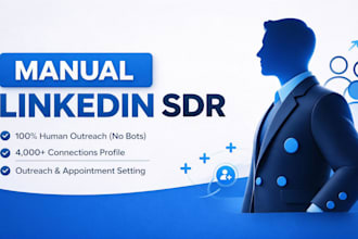 do manual linkedin outreach and lead generation as your sdr