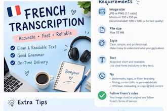 transcribe french audio into accurate text