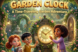 do 3d illustration, character design, anime art, kids story book, kdp, mascot