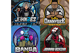 design logo for esport , youtube, twitch, mascot gaming