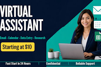 be your virtual assistant and admin virtual assistant