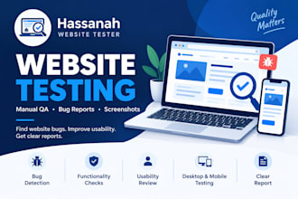 test your website for bugs and usability issues