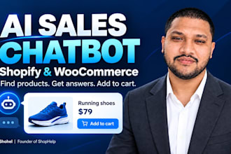 build an ai sales chatbot for shopify and woocommerce