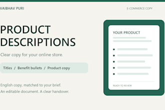 write clear SEO product descriptions for your online store