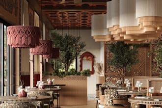 renovate commercial space interior,design restaurant,cafe architect 3d rendering