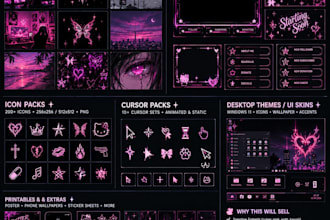 digital designs for streamers apps etc