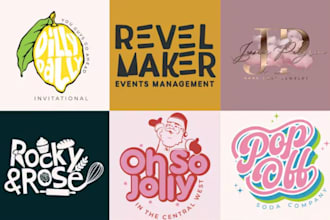 create an organic hand drawn logo