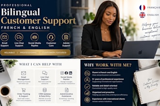 provide bilingual french and english customer support