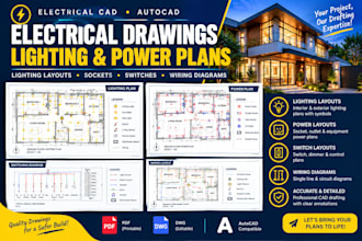create electrical drawings, lighting plans and power layouts