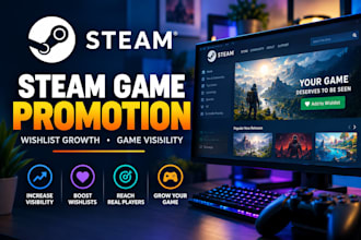 team game promotion, game marketing, steam game wishlist, steam game visibility