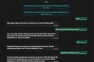 build an ai whatsapp chatbot for customer support
