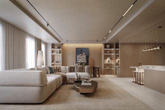 render contemporary 3d apartment interior,home decor,sketchup architecture model