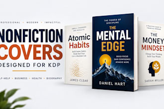 design a modern nonfiction and business book cover