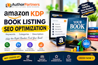 optimize your amazon KDP book listing SEO, keywords and description