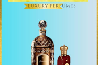 design a luxury perfume, fragrance and cosmetic logo