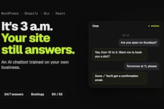 add an ai chatbot to your website that answers customers day and night